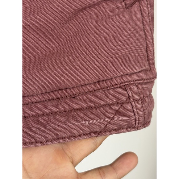 Carhartt Quilted Canvas Vest Women XS Mauve Pink Workwear Utility - Picture 11 of 14